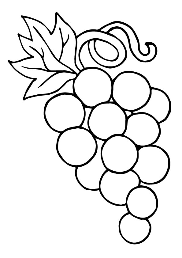 Plansa de colorat cu Fructe 219 5